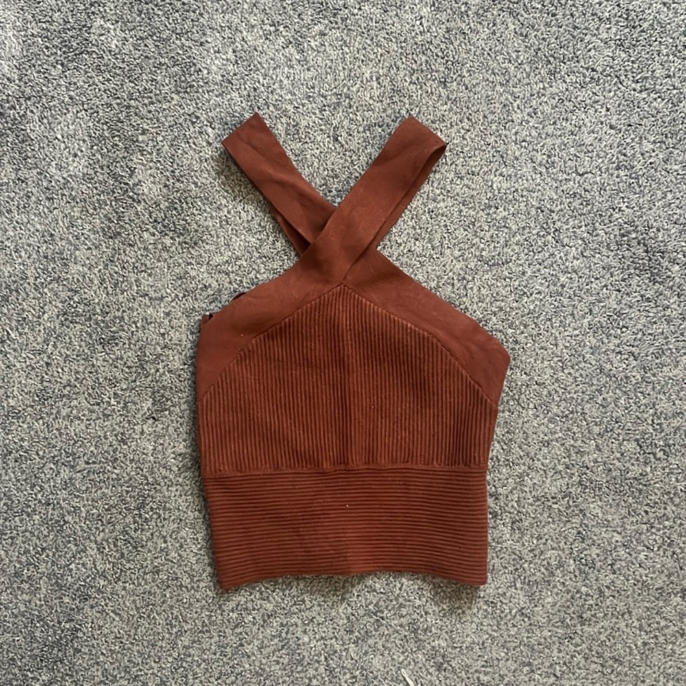 Abercrombie Brown Crop Top